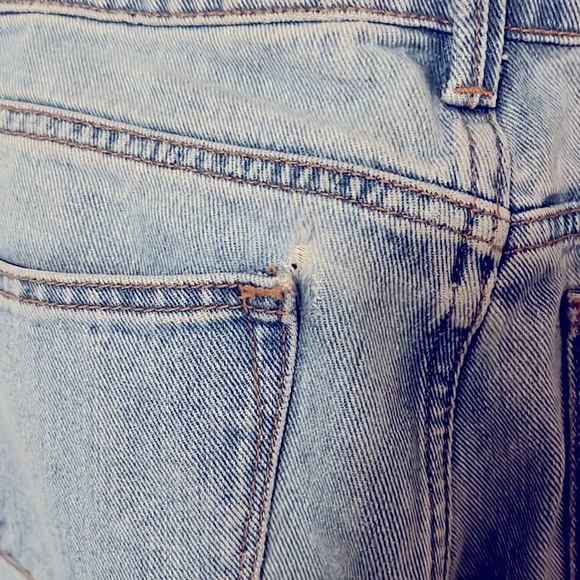 Frank & Oak light wash, high-waist jeans - Picture 3 of 3